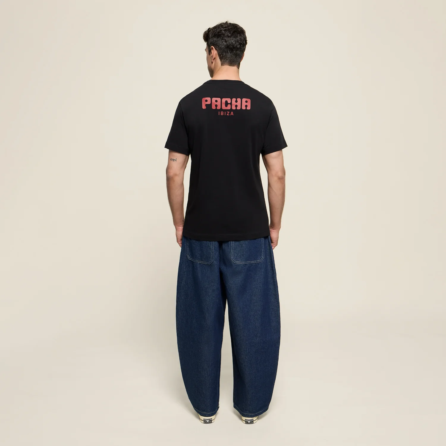 T-SHIRT BASIC CHERRY MAN BLACK - Image 3