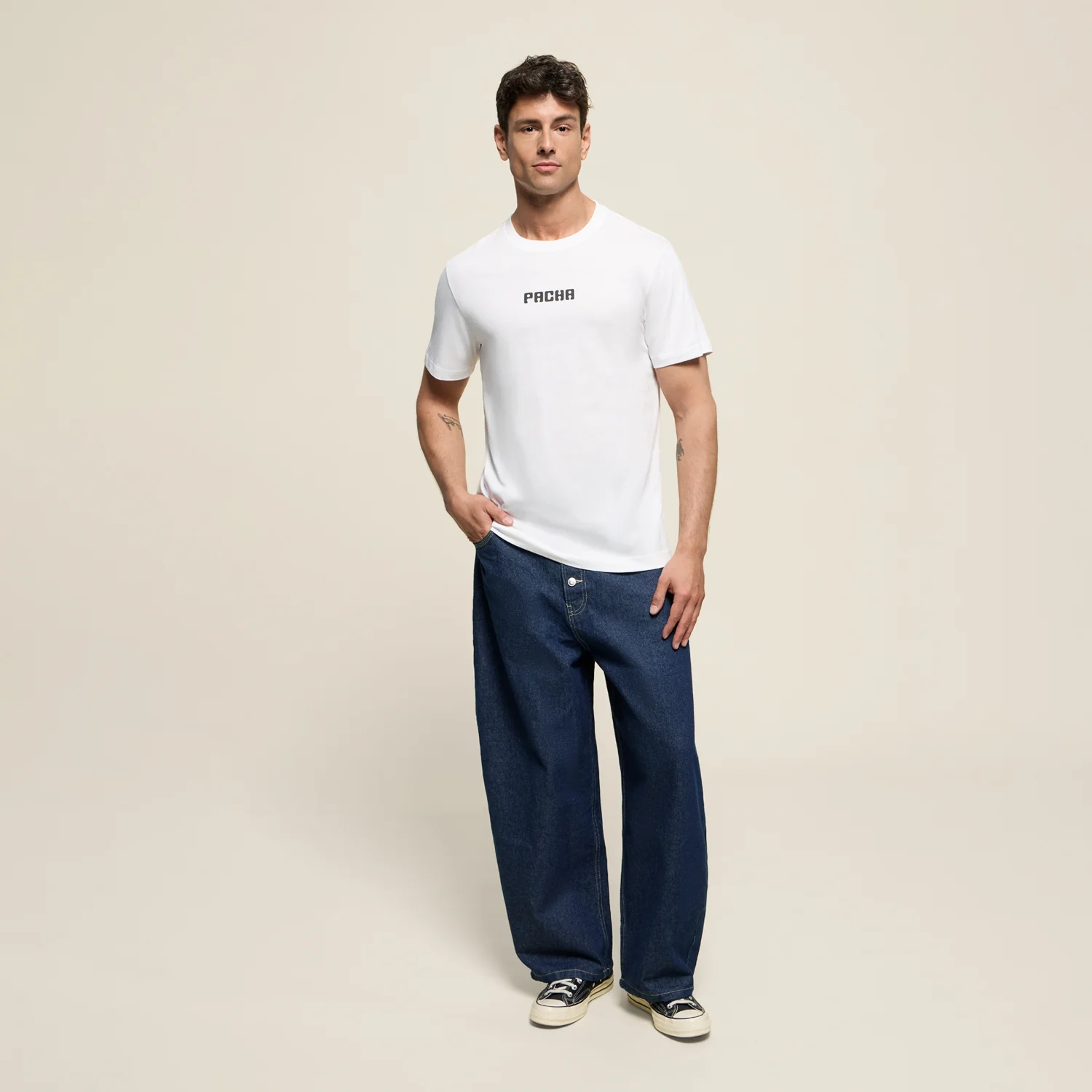 T-SHIRT FLOWER POWER WHITE - Image 3