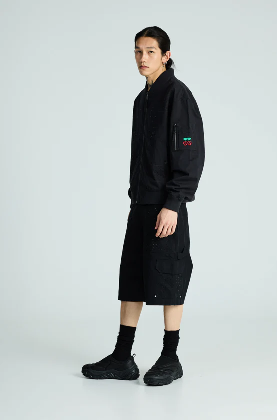 BOMBER RHINESTONE 00 BLACK - Image 3