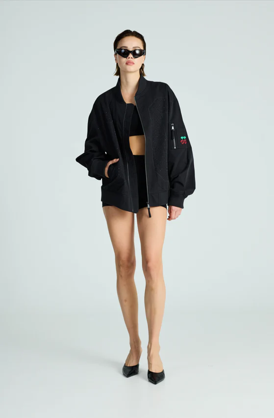 BOMBER RHINESTONE 00 BLACK - Image 6