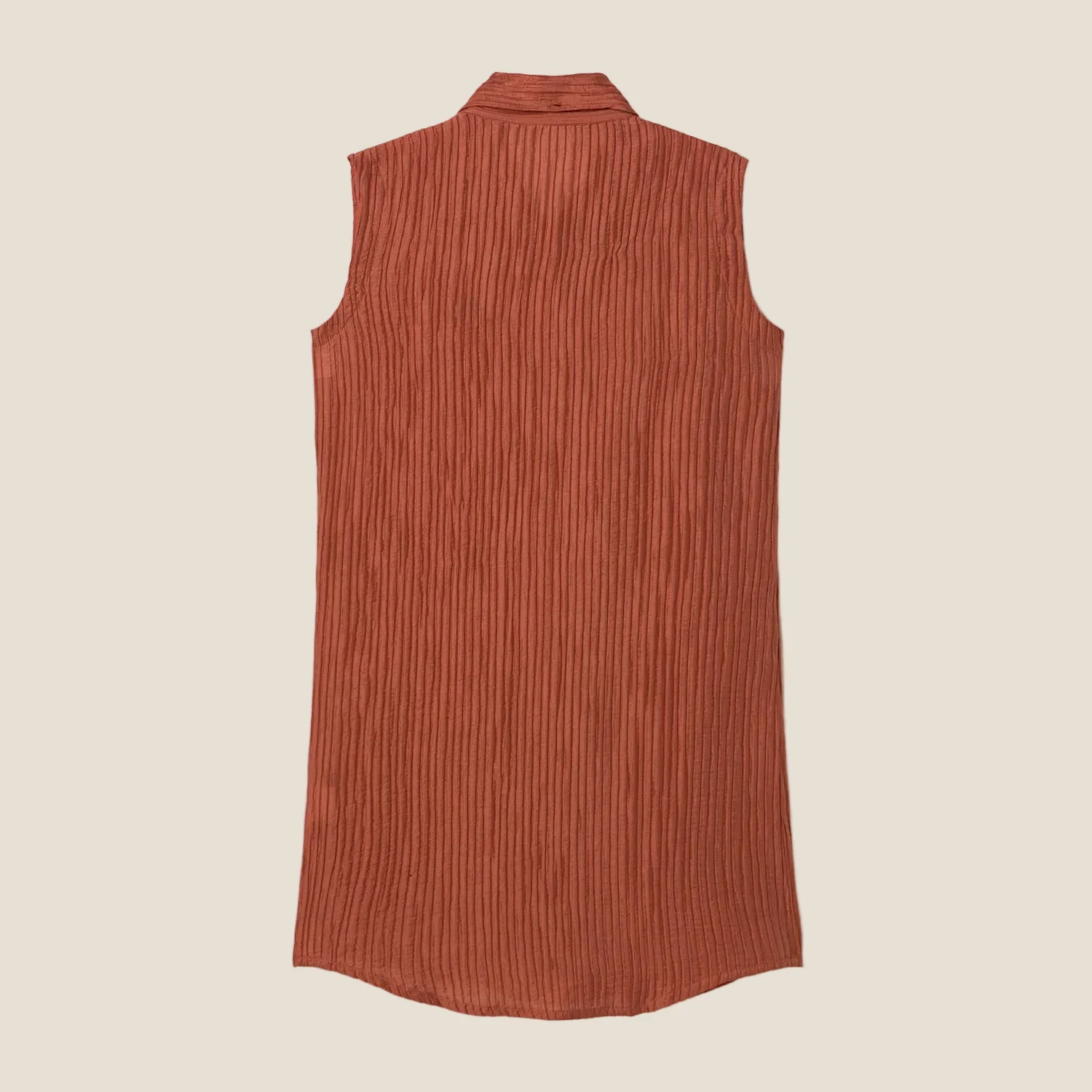 DRESS PLEATTED ORANGE - Image 4
