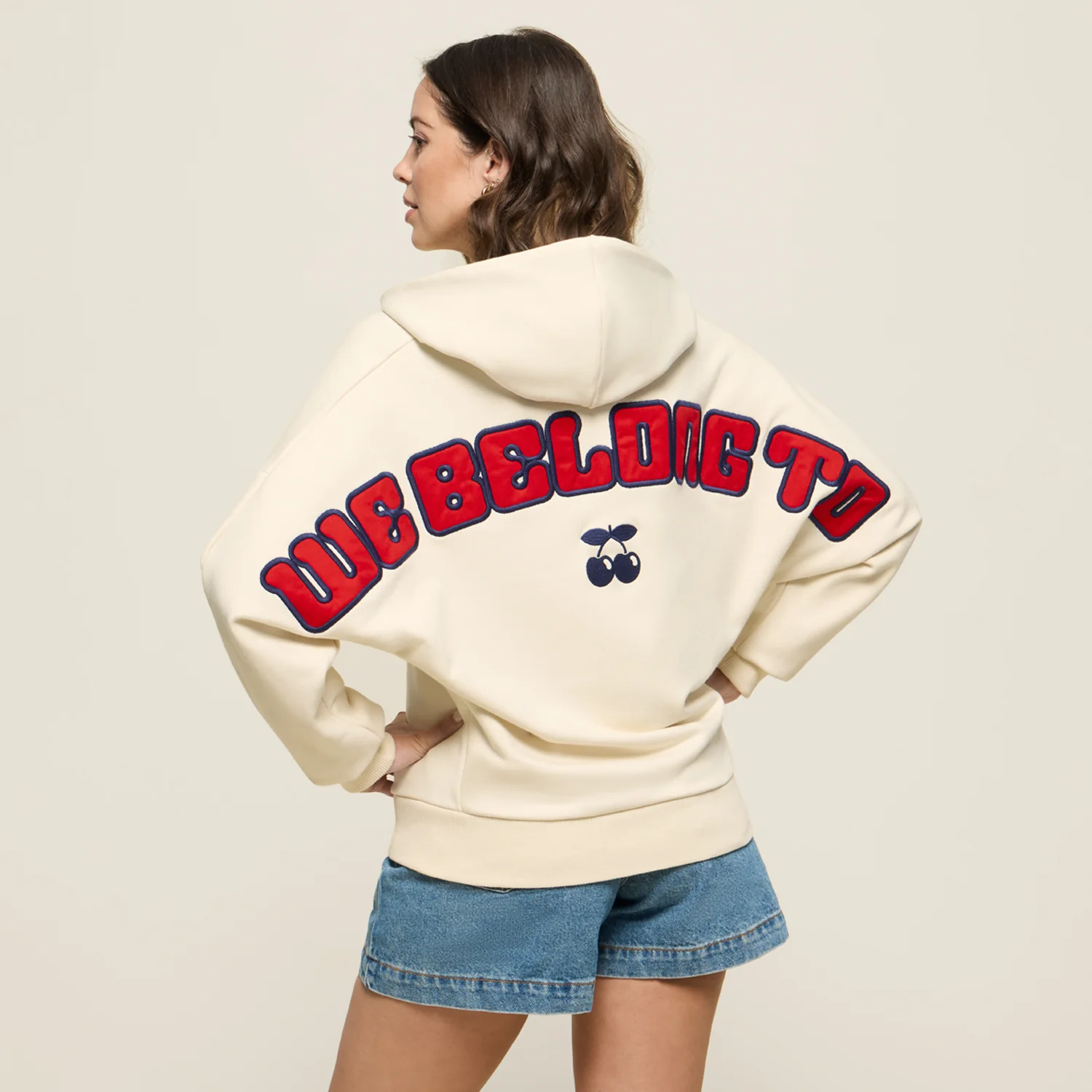 HOODIE WE BELONG ECRU - Image 3