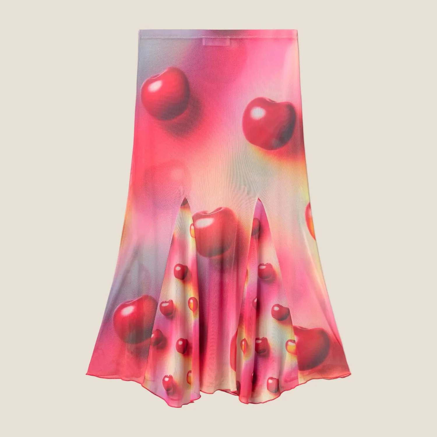 SKIRT CHERRIES PINK - Image 5