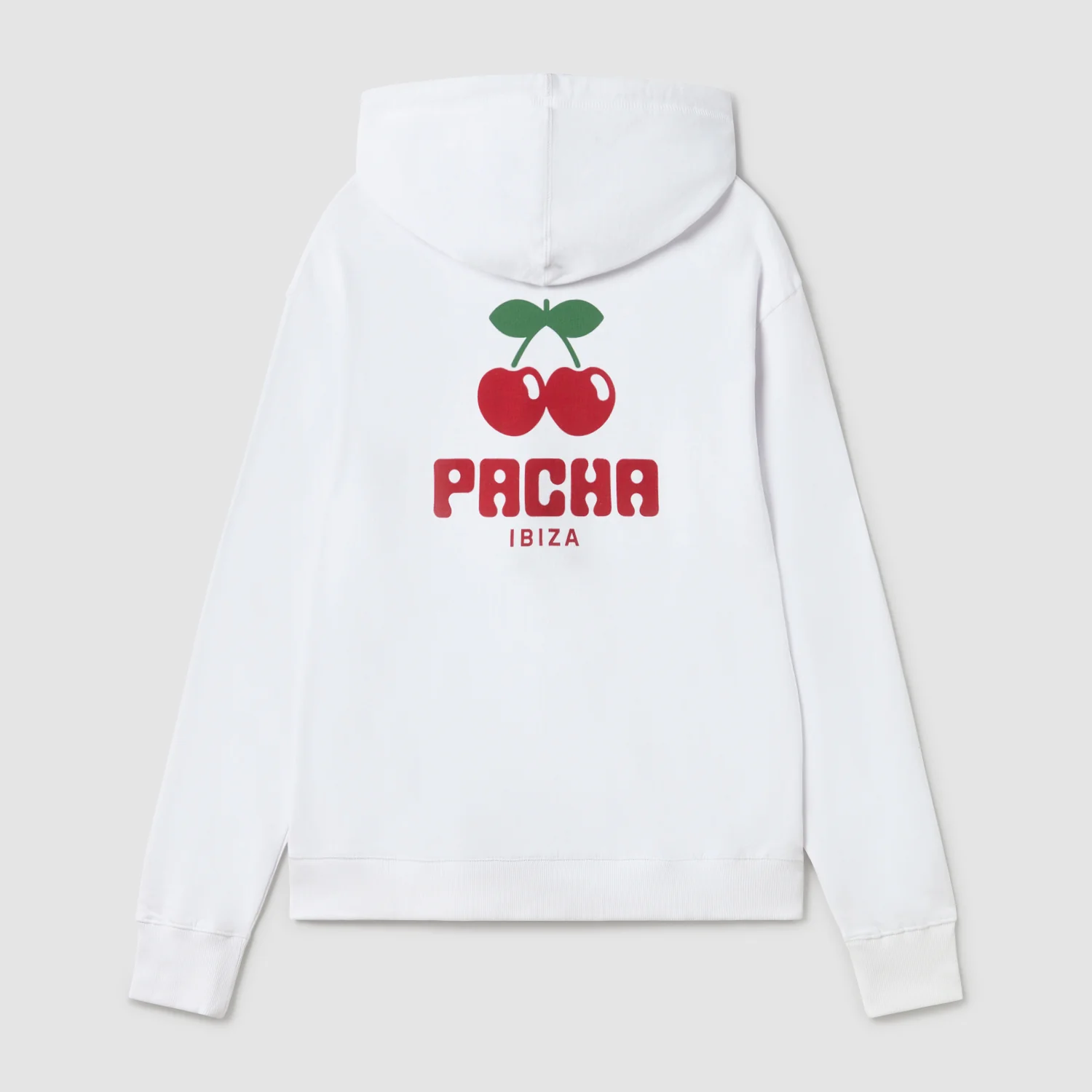 HOODIE CHERRY POCKET WHITE - Image 4