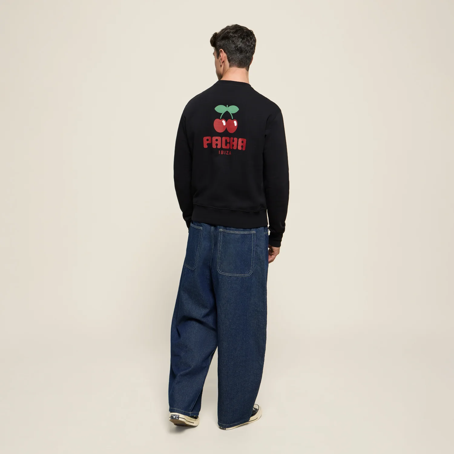 SWEATSHIRT BASIC POCKET BLACK - Image 3