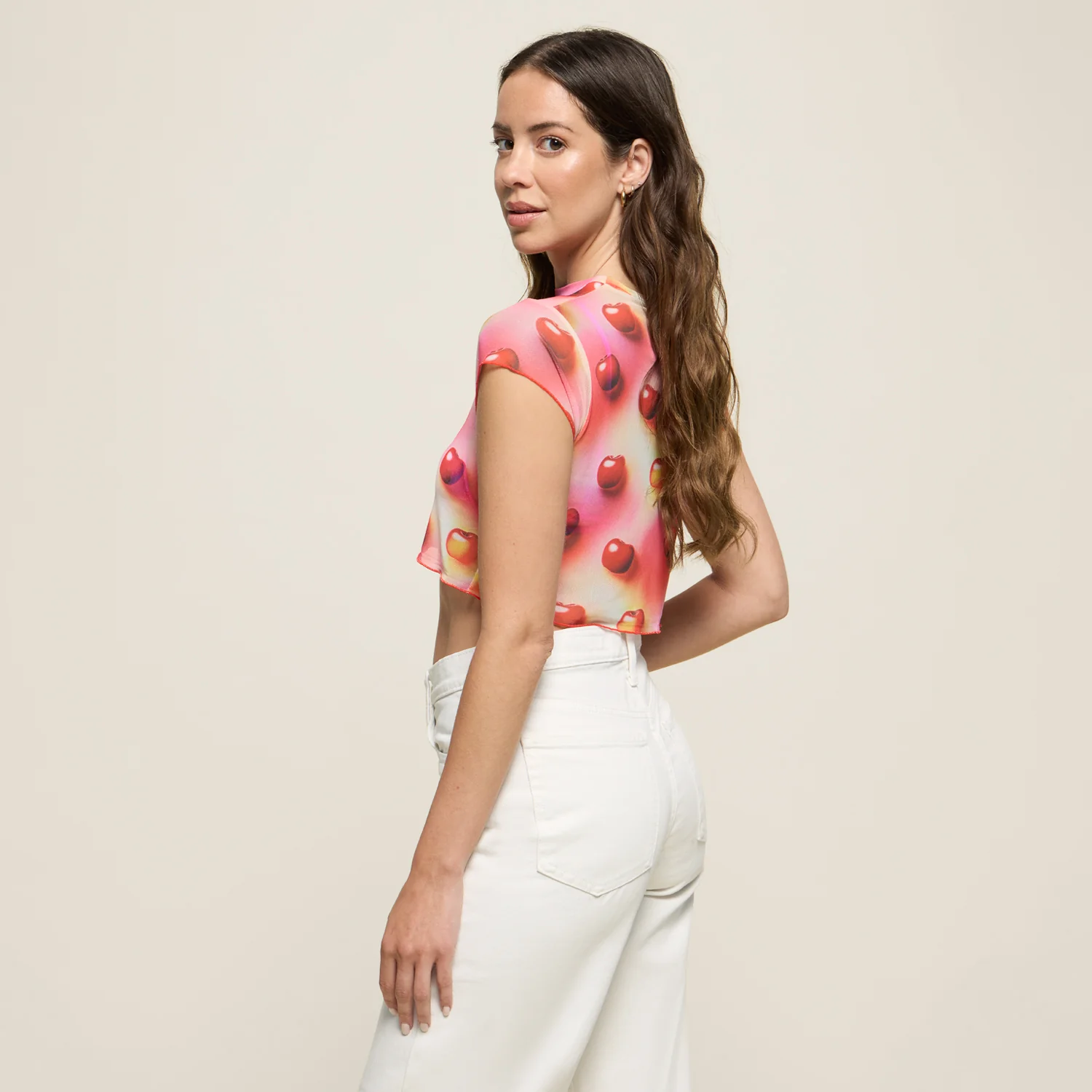 T-SHIRT CHERRIES PINK - Image 3