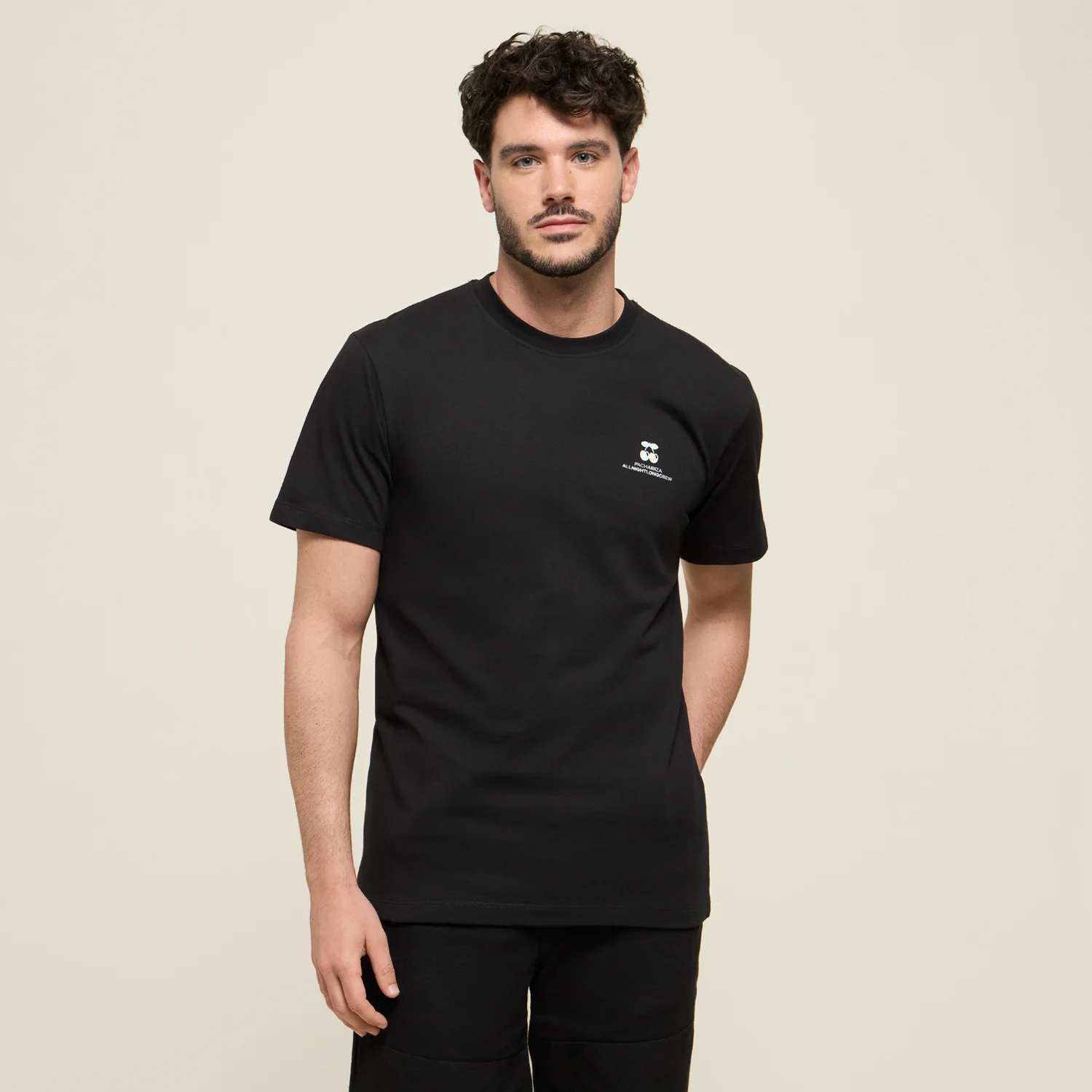 T-SHIRT CHERRYS BLACK-WHITE - Image 3
