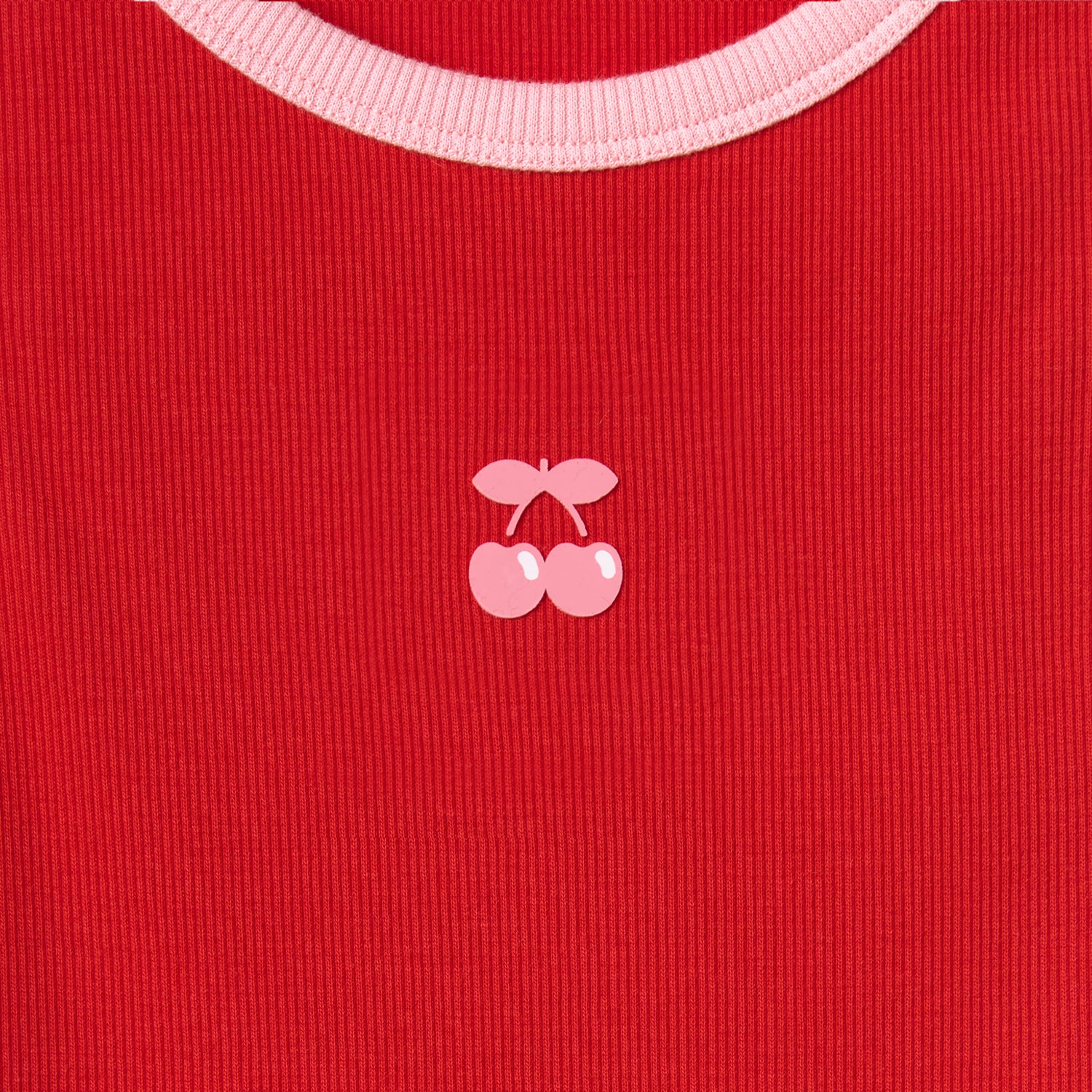 RIBBED TANK TOP CHERRY RED - Image 5
