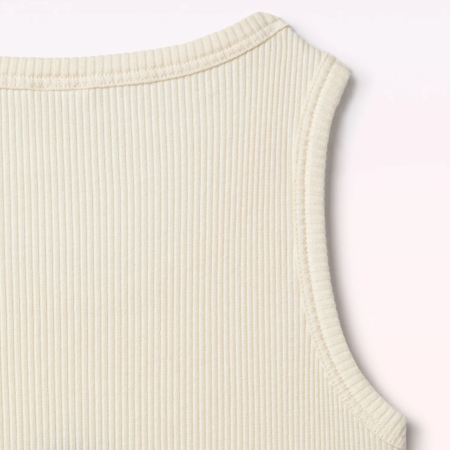 RIBBED TANK TOP TENNIS ECRU - Image 7