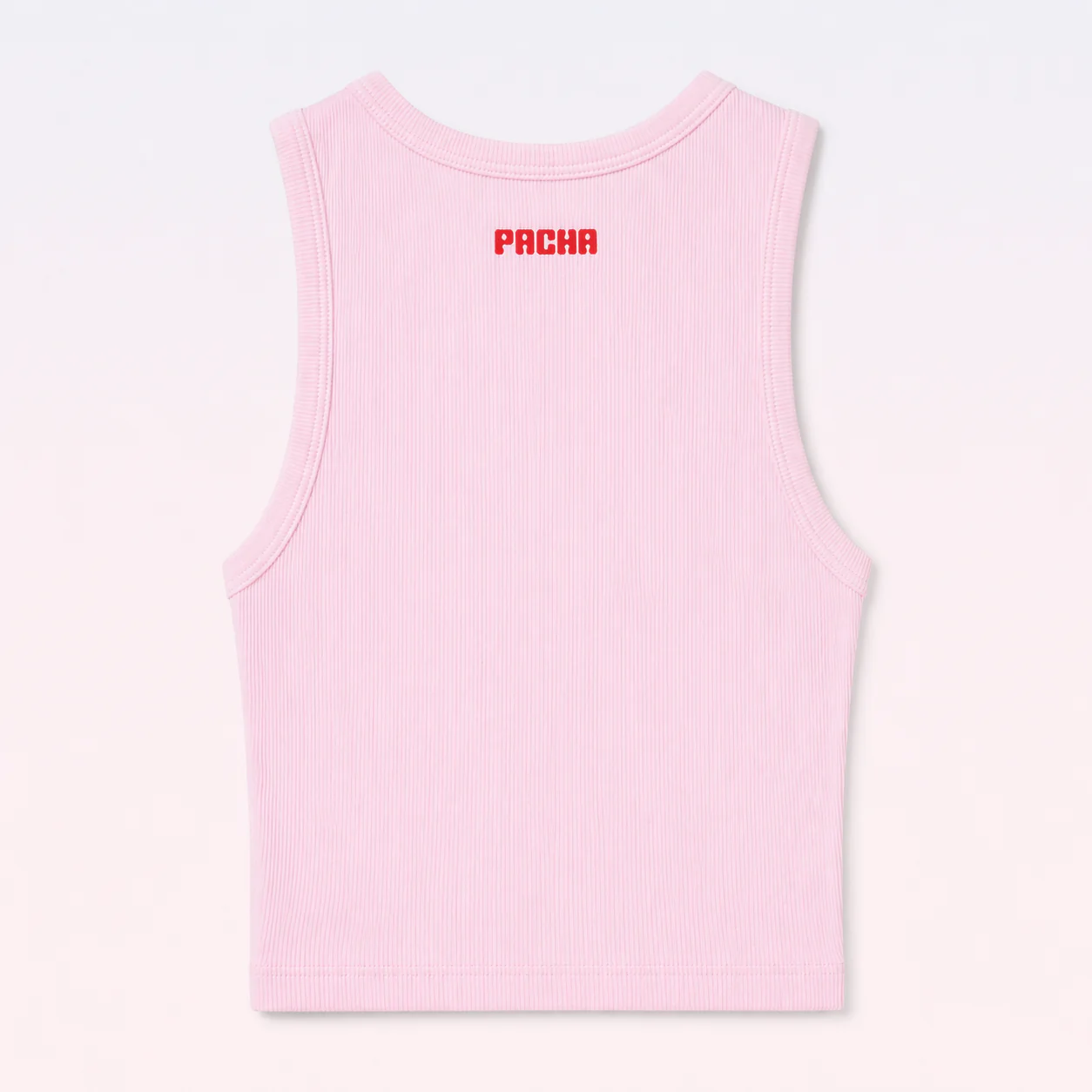 RIBBED CROP TOP CHERRY PINK - Image 4