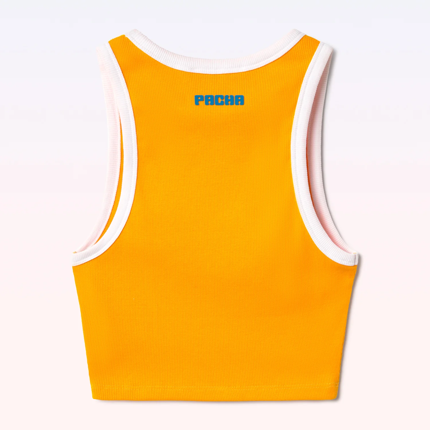 RIBBED CROP TOP CHERRY ORANGE - Image 4