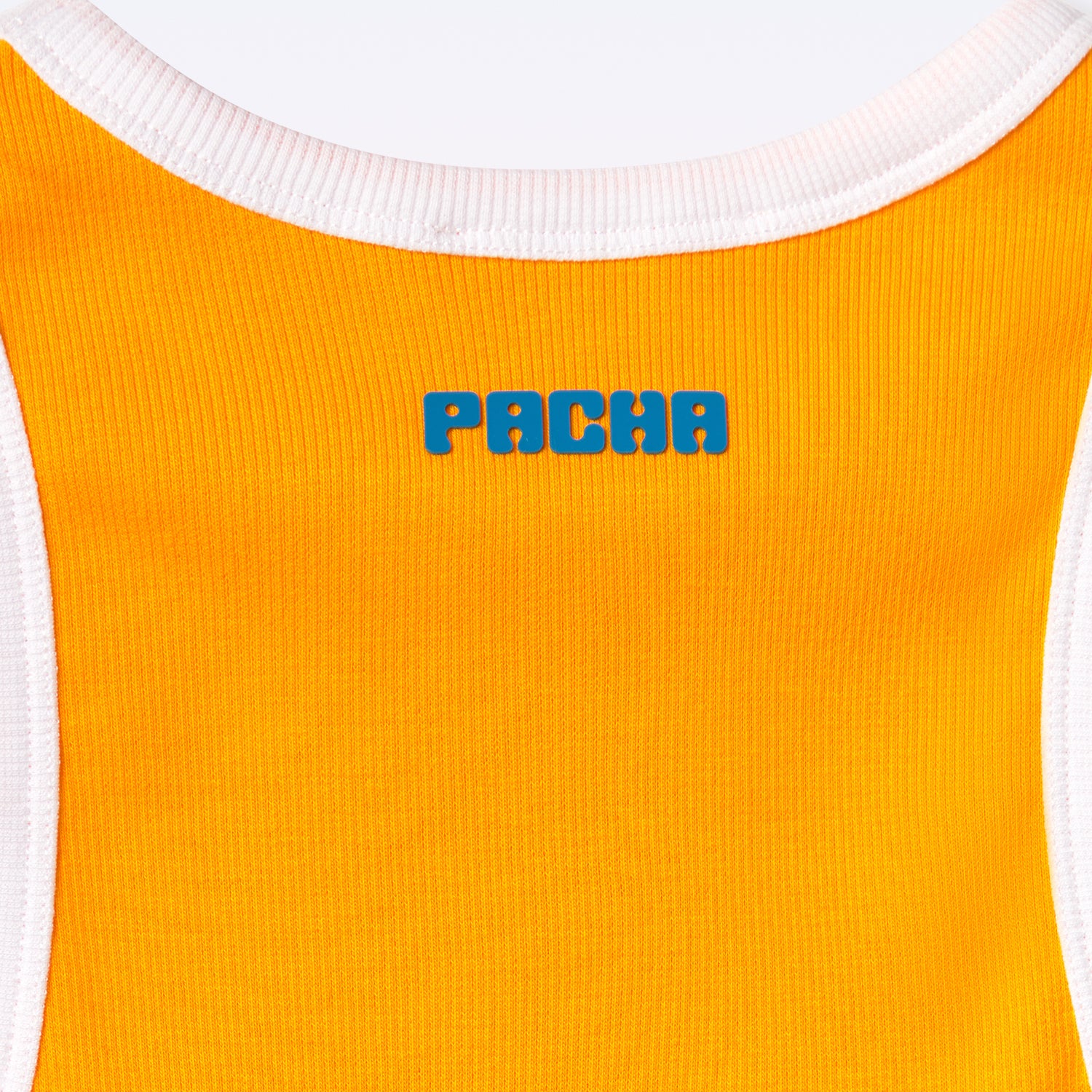 RIBBED CROP TOP CHERRY ORANGE - Image 5