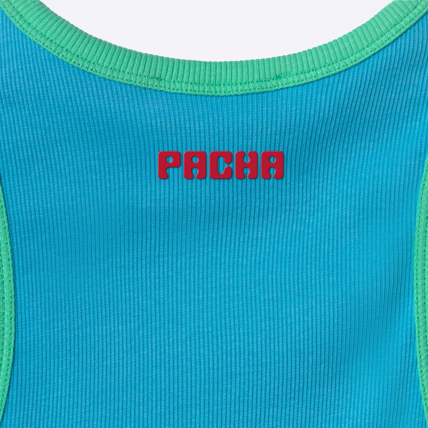 RIBBED CROP TOP CHERRY BLUE - Image 6